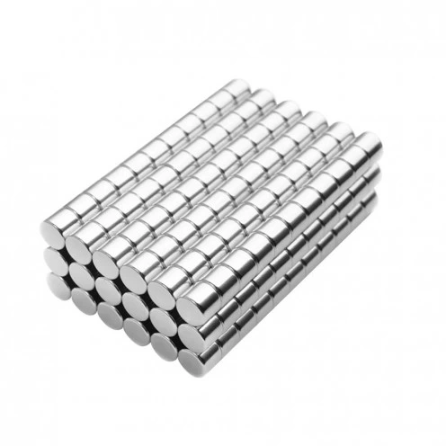 20 Adet 4x4 mm Yuvarlak Neodyum Mıknatıs N35 Güçlü Magnet Nikel Kaplama ( Lisinya )