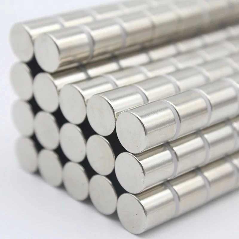 20 Adet 4x4 mm Yuvarlak Neodyum Mıknatıs N35 Güçlü Magnet Nikel Kaplama ( Lisinya )