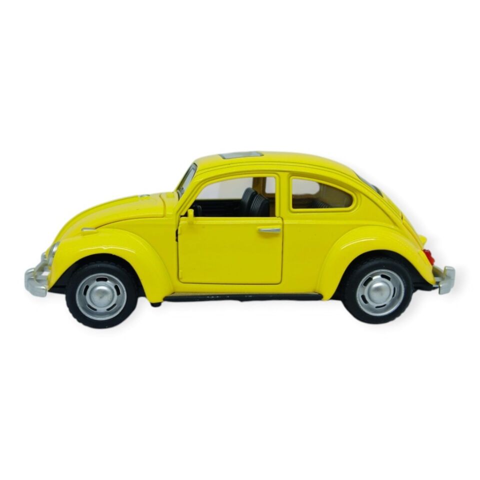Sesli Işıklı Vosvos Araba 15 cm - 32111D - Sarı (Lisinya)
