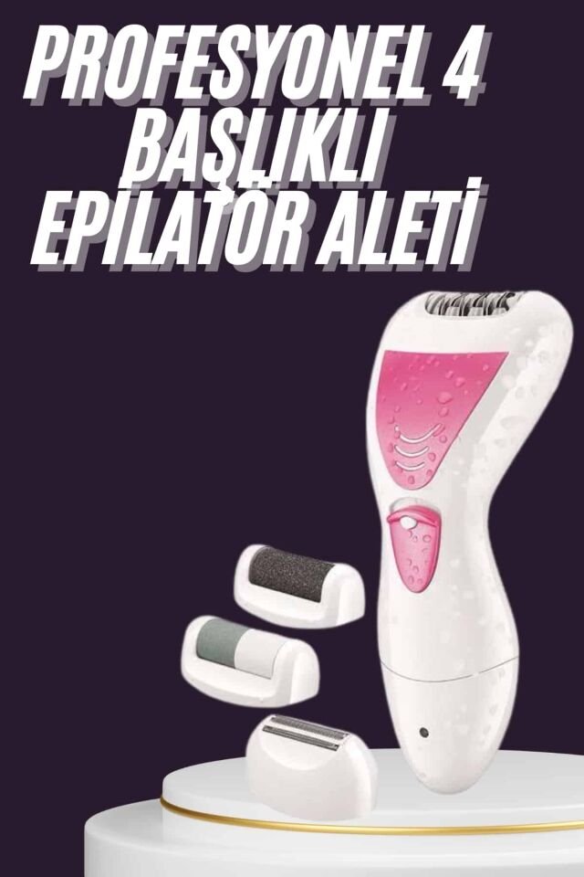 4 Başlıklı Lazer Öncesi Kısaltma Epilasyon Aleti Epilatör Çok Amaçlı - Lisinya
