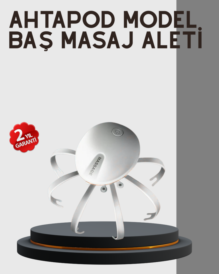 Kafa Derisi Masaj Aleti USB-C Şarjlı Rahatlatıcı ve Canlandırıcı Masaj - Lisinya