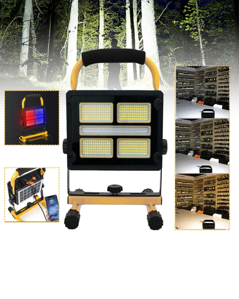 Taşınabilir Solar Şarjlı LED Kamp Feneri 400 LED Süper Parlak Çok Fonksiyonlu Aydınlatma - Lisinya