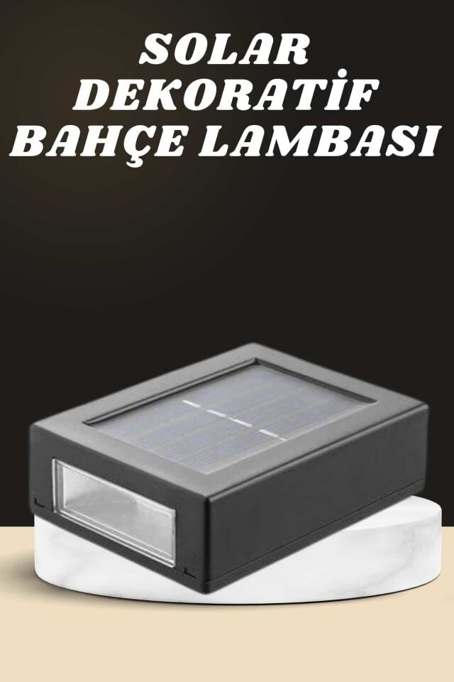 YamanHobi Güneş Enerjili 6 LED Işık Sensörlü Bahçe Lambası