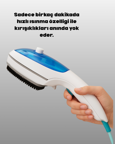 Buharlı Ütü Askıda Kullanım Kolaylığı ile Pratik Çözüm