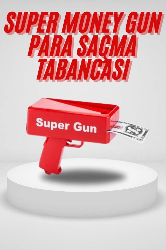Para Saçma Tabancası Kırmızı Para Fırlatma Oyuncağı Parti Eğlencesi - Lisinya