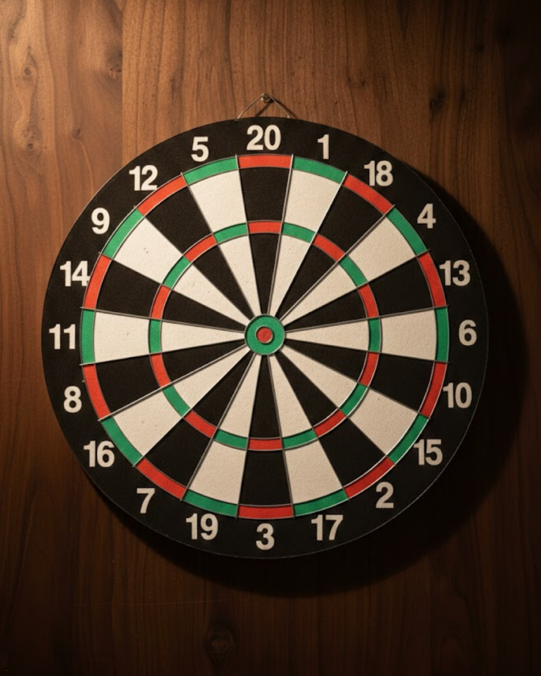 15 İnç Dart Tahtası Seti Dayanıklı Yapı 4 Metal Dart Oku - Lisinya
