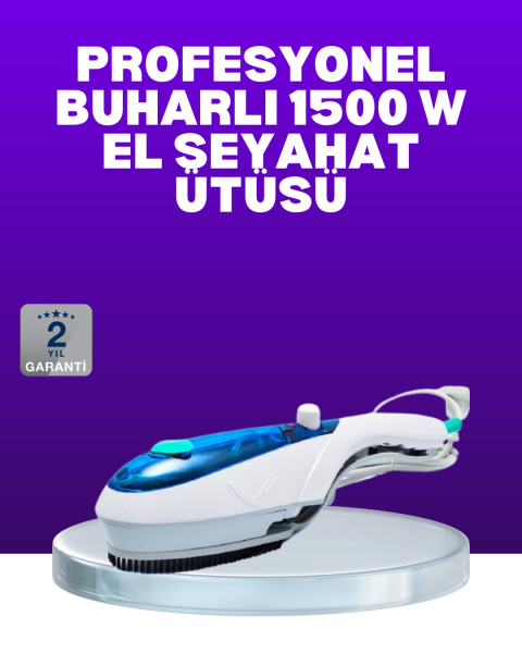 Kompakt Seyahat Tipi Buharlı Ütü Pratik Kırışıklık Açıcı
