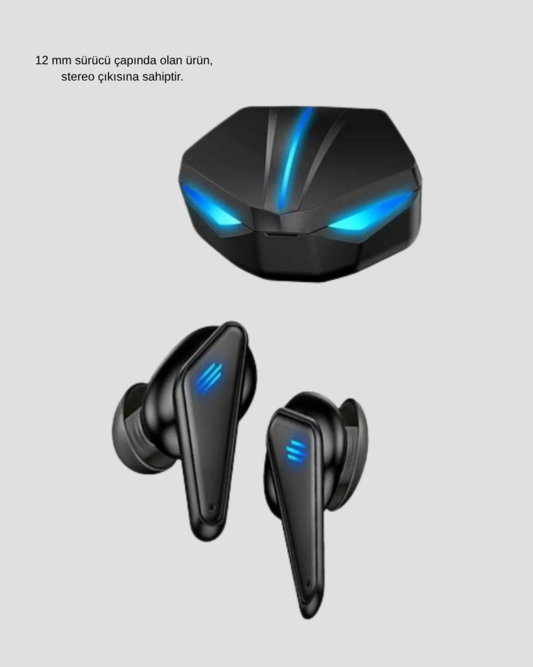 Gaming Bluetooth Kulaklık Pasif Gürültü Önlemeli 12mm Sürücülü - Lisinya