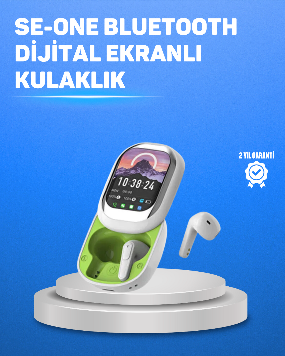 YamanHobi Bluetooth 5.4 Kulaklık Dokunmatik Ekranlı ANC Destekli