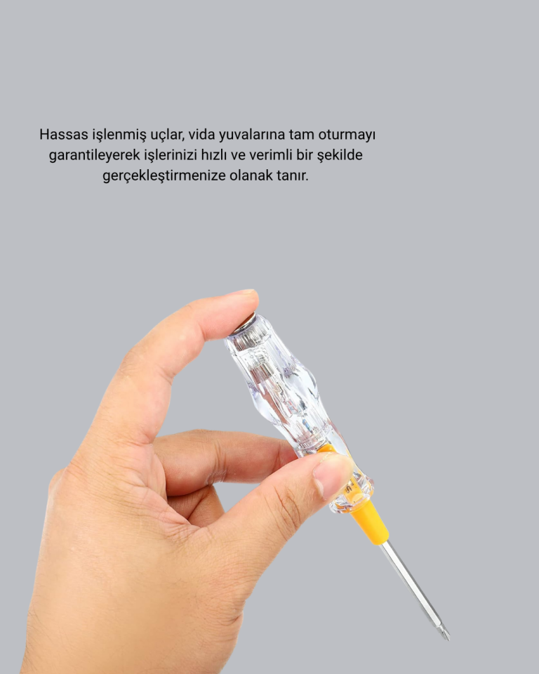 110-220V Elektrik Test Kalemi Korozyona Dayanıklı Nikel Kaplamalı - Lisinya