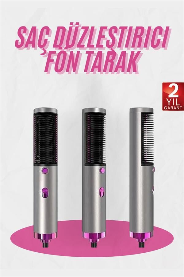 Fön Tarak Düzleştirici Seramik Kaplama Fön Makinesi Saç Kurutma - Lisinya