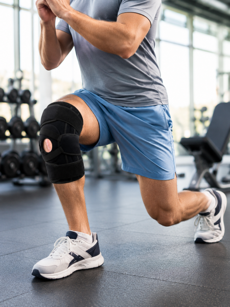 Ligamentli Patella Dizlik Silikon Pedli Yan Destekli Ayarlanabilir Sporcu Dizliği
