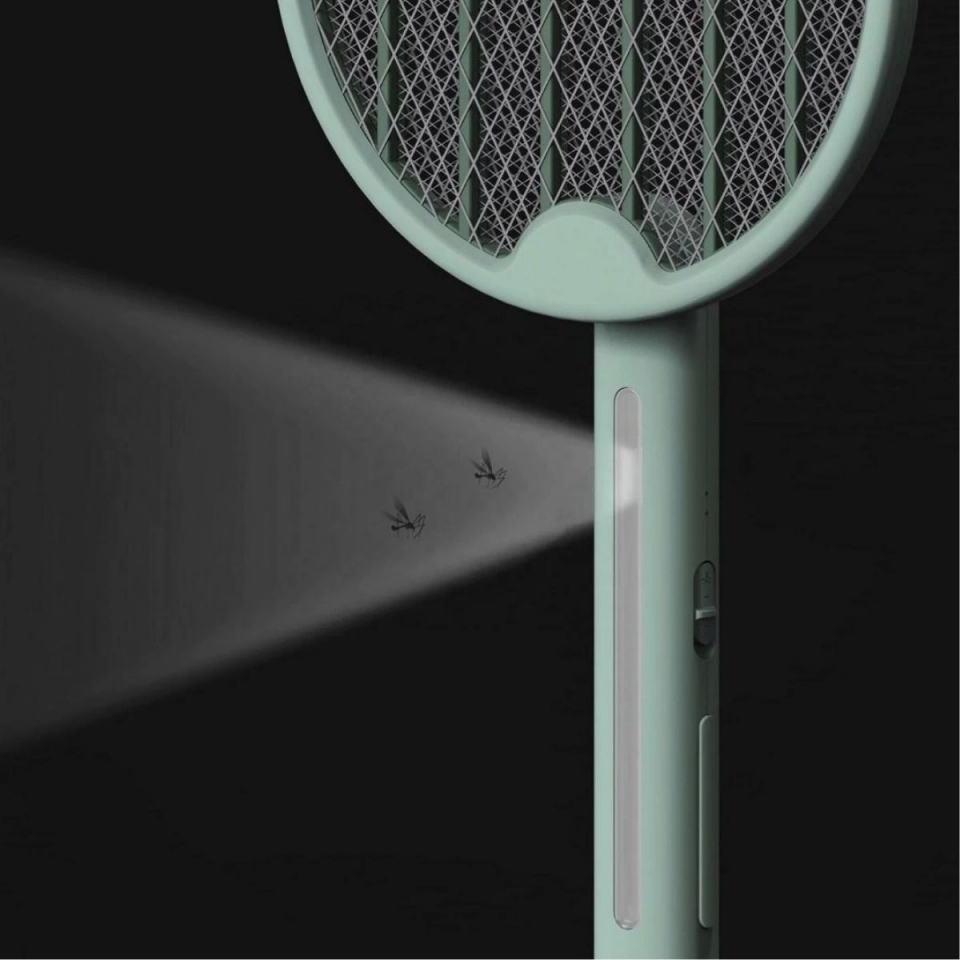 Tenis Raketi Tipi Masaüstü Olabilen Gece Lambalı Sinek Kovucu,öldürücü Raket ( Lisinya )