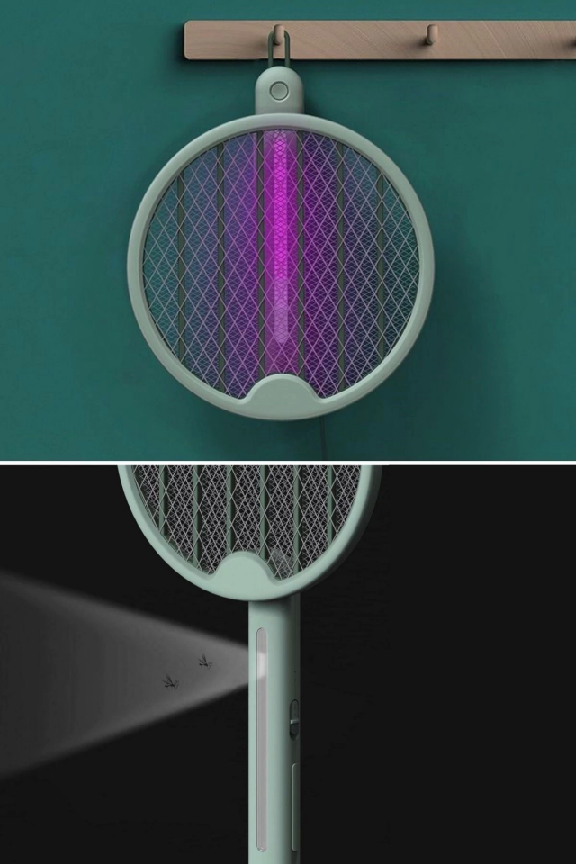 Tenis Raketi Tipi Masaüstü Olabilen Gece Lambalı Sinek Kovucu,öldürücü Raket ( Lisinya )