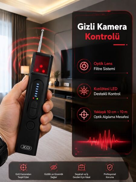 Gizli Kamera, GPS ve RF Sinyal Tespit Cihazı - Lisinya