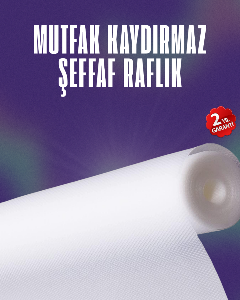 Su geçirmez kaydırmaz raflık ve çekmece astarı 3 metre - Lisinya