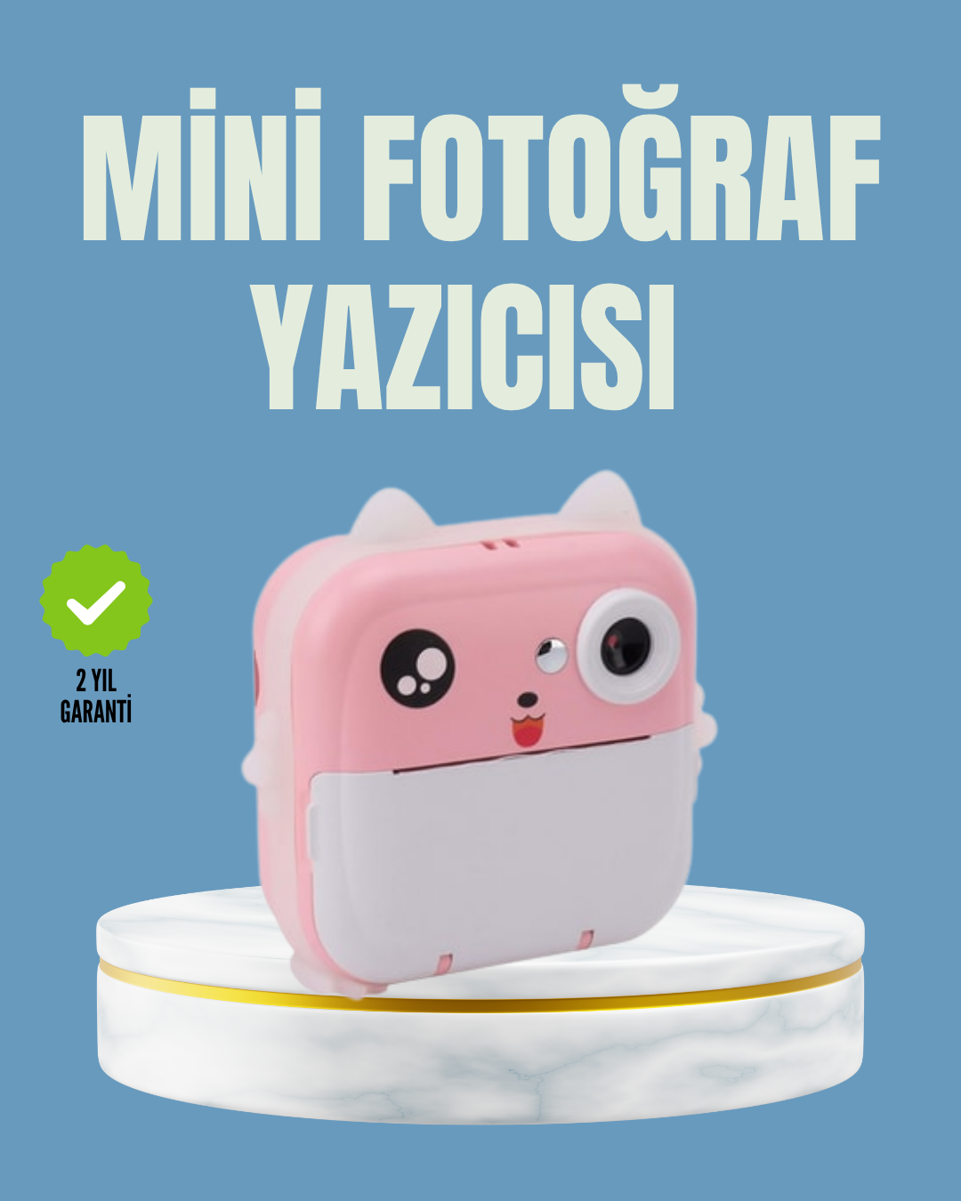 Anında Baskı ve Yüksek Çözünürlüklü Çift Lensli Fotoğraf Makinesi - Lisinya