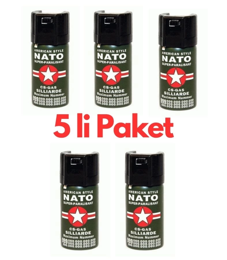 Bıber Özsavunma Gazıı 5 Adet Birden ( Lisinya )