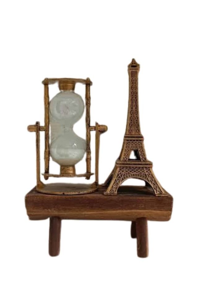 Paris Eyfel Kulesi Hediyelik Eyfel Retro Kum Saati Dekoratif Eşya - Lisinya