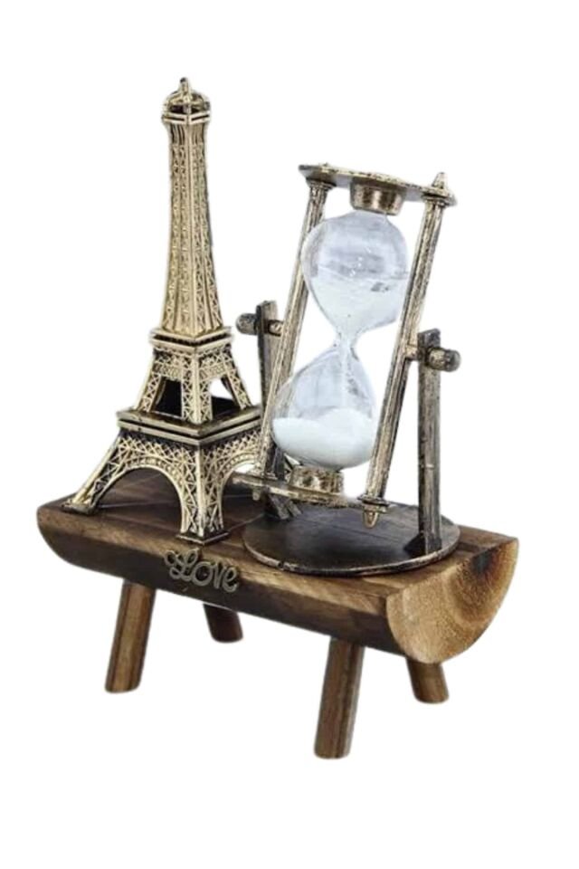 Paris Eyfel Kulesi Hediyelik Eyfel Retro Kum Saati Dekoratif Eşya - Lisinya