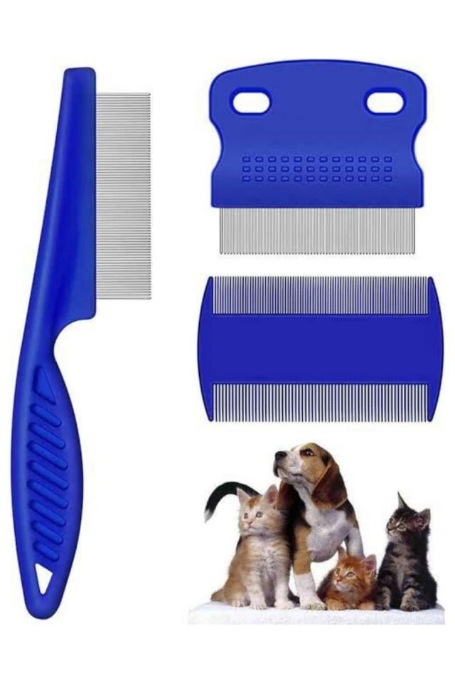 Evcil Hayvan Tarak Seti 4'lü Bit Tarağı Ked Köpek Tüyüne Uygun - Lisinya
