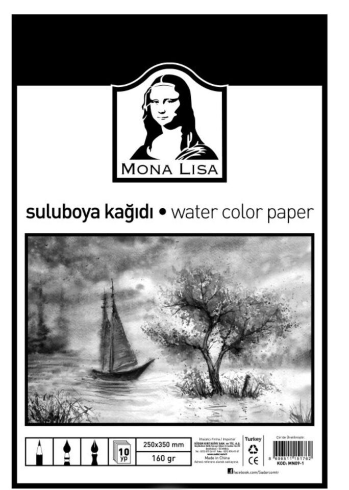 Sulu Boya Kağıdı 25x35 160gr 10’lu