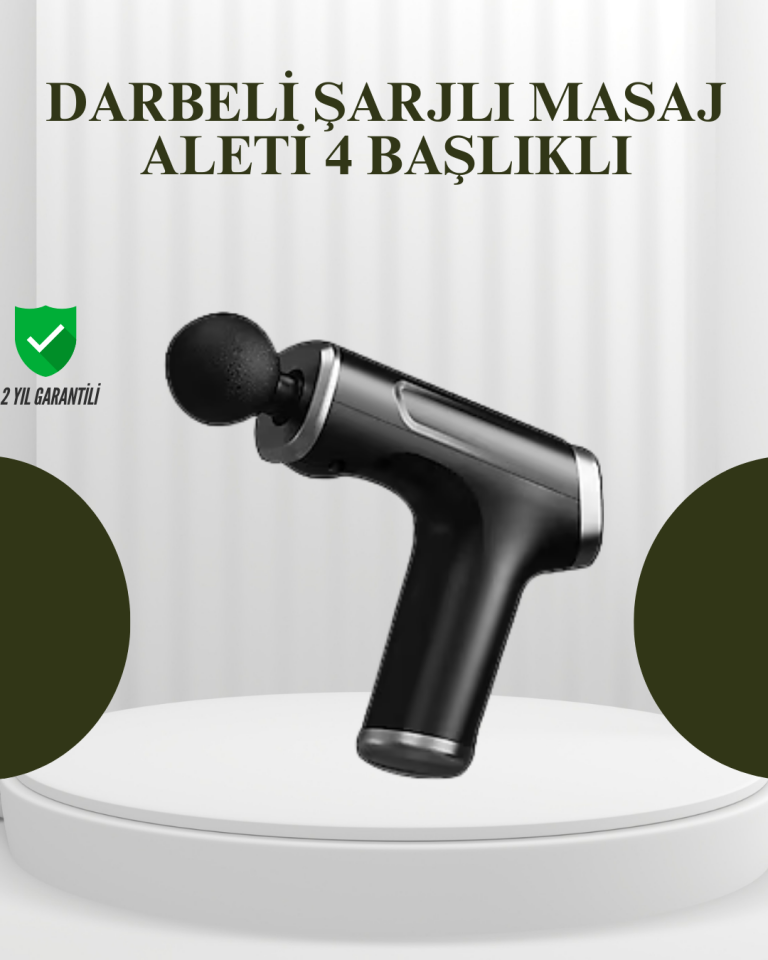 USB Type-C Şarjlı Taşınabilir Masaj Tabancası - Lisinya