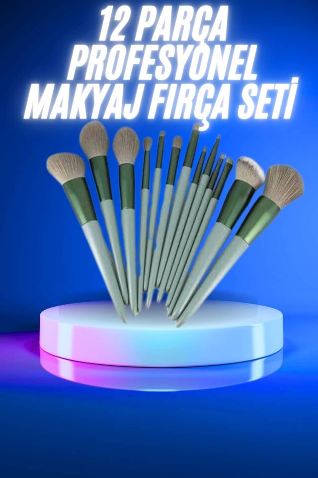 13 Parça Makyaj Fırça Seti Far Kontür Aydnlatıcı Fırçası İz Bırakmaz Hafif ve Yumuşak - Lisinya