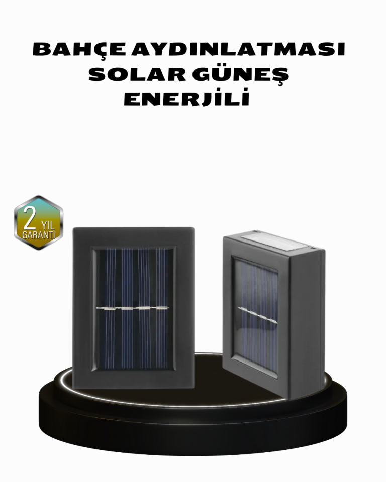 YamanHobi Solar LED Aplik Otomatik Sensörlü Dış Mekan Lambası