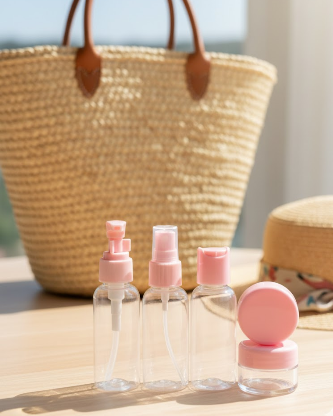 30 ml 5’li Seyahat Banyo Şişe Seti Çantalı - Lisinya