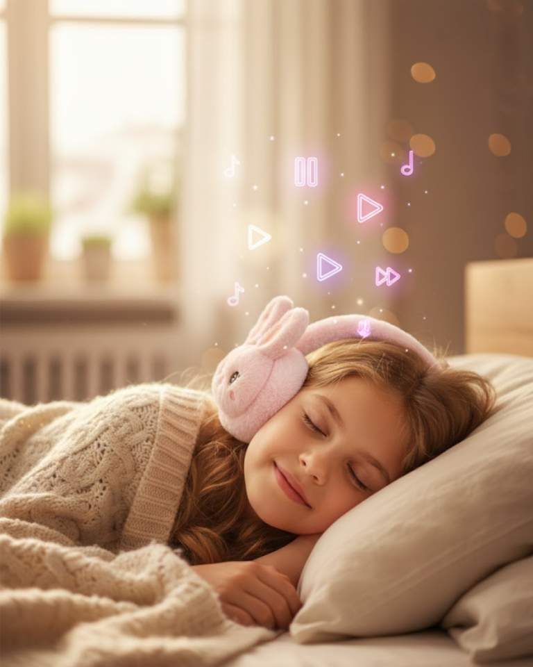 Kablosuz Peluş Bluetooth Kulaklık 40mm Hoparlör ve Mikrofonlu - Lisinya