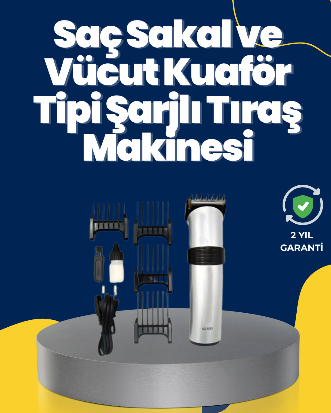 5 Farklı Kesim Tarağıyla Gelen Çok Amaçlı Tıraş Cihazı - Lisinya