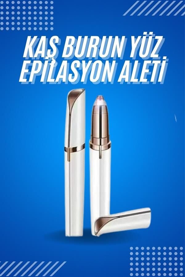Tüy Kıl Alma Kaş Bıyık Unisex Yüz Bakım Epilasyon Aleti Pilli - Lisinya