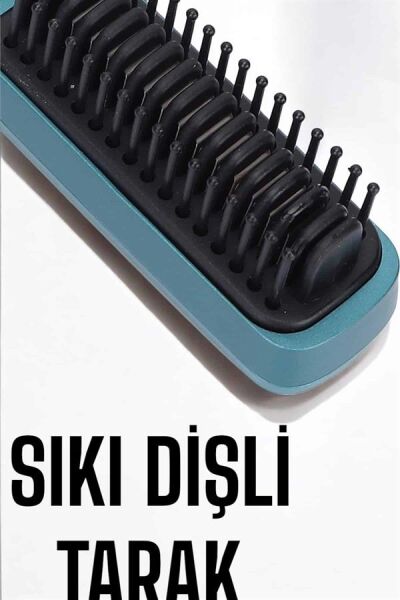 Sıkı Dişli Taşınabilir İyon Özelliği Seyahat Tipi Saç Düzleştirici Fön Tarak