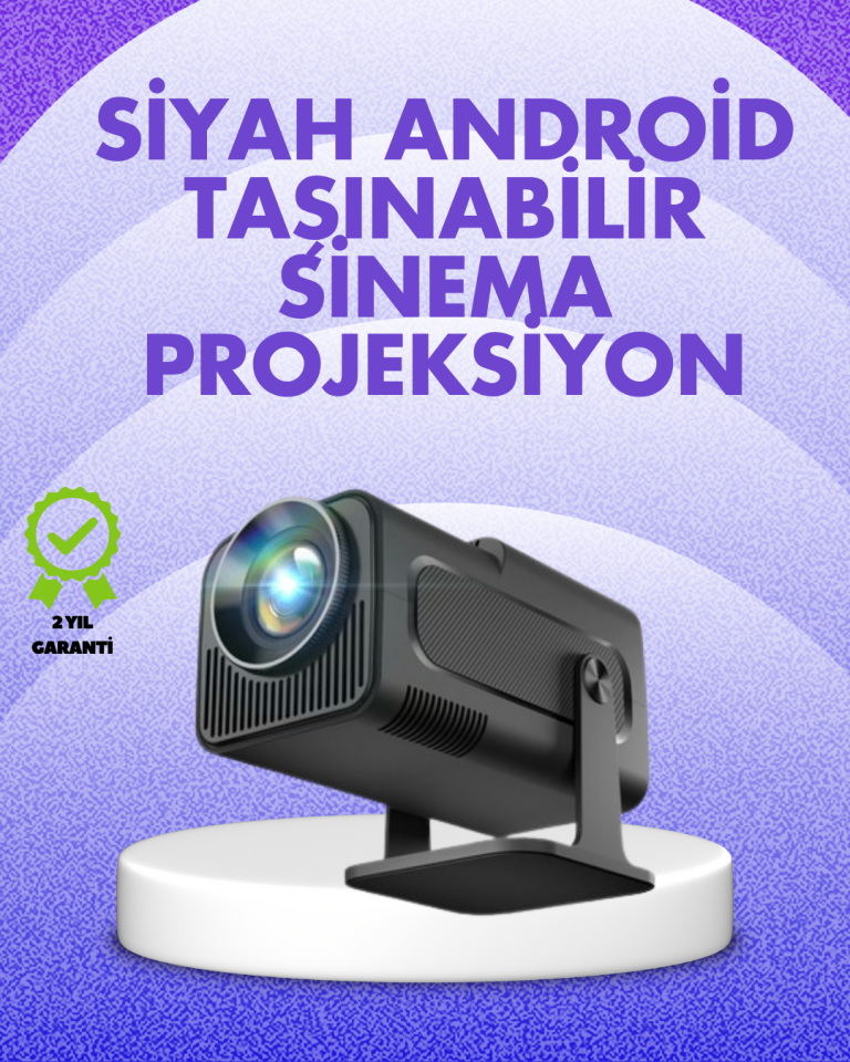 180° Dönebilen Gövde Tasarımıyla Tavan Yansıtmalı Taşınabilir Projektör - Lisinya