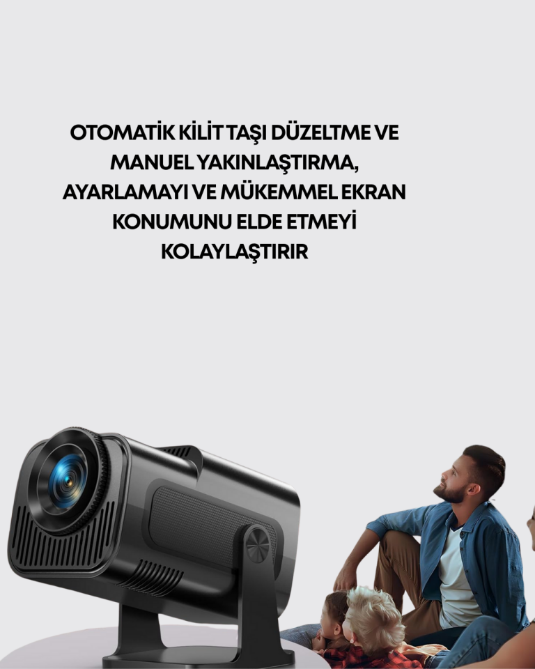 WiFi6 ve Bluetooth 5.0 Teknolojili Kablosuz Bağlantı Özellikli Projektör - Lisinya