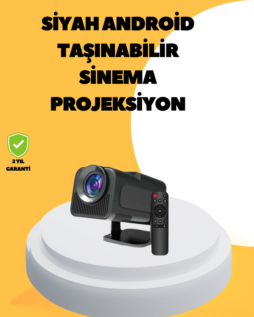 1080P Full HD Çözünürlük ve 4K Destekli Projektör - Lisinya