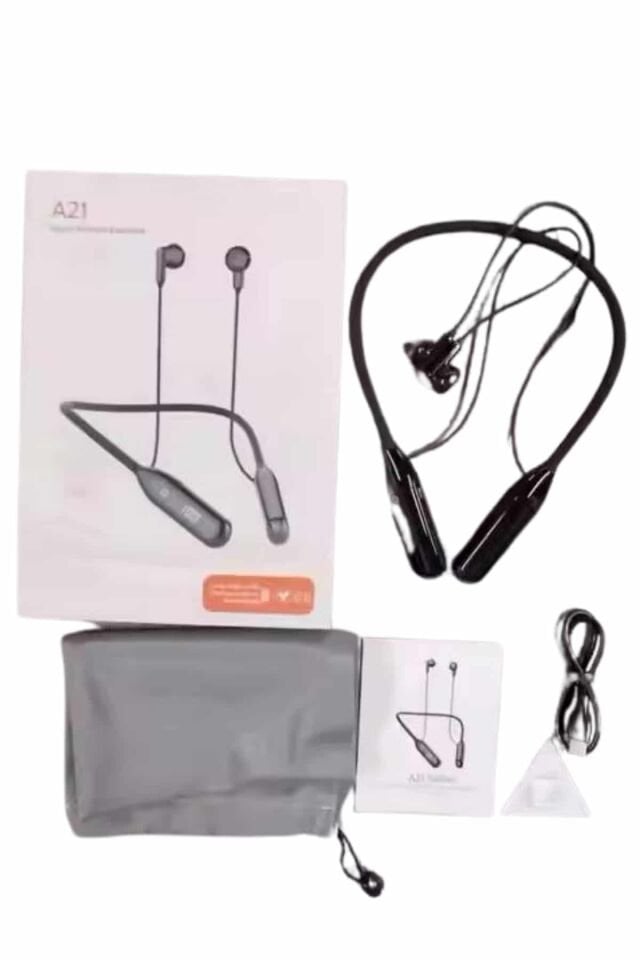 Boyun Bantlı Kablolu Yüksek Ses Kaliteli Bluetooth Kulaklık Uzun Pil Ömrü 100 saat sarj - Lisinya