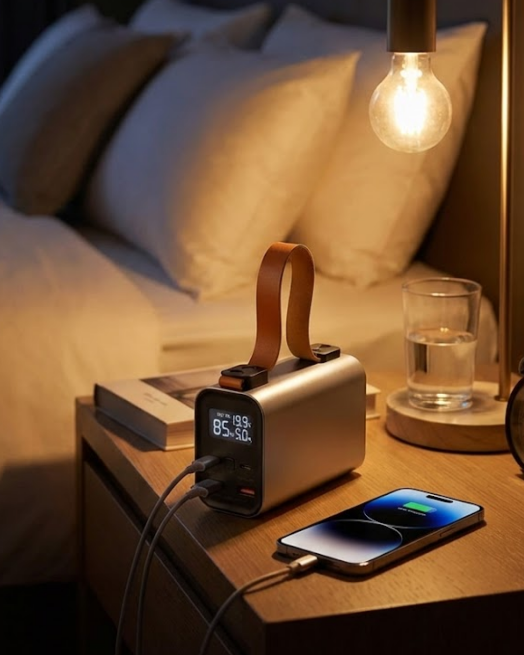 YamanHobi 50000 mAh Powerbank Hızlı Şarjlı LED Göstergeli Beyaz