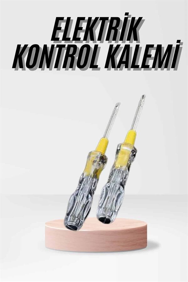 Kontrol Kalemi Çift Başlıklı Şeffaf Elektrik Testi Değişken Uçlu - Lisinya