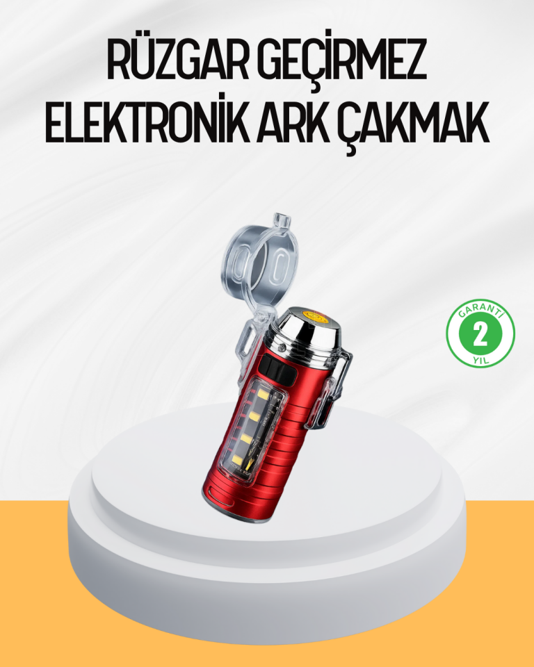 Çok Fonksiyonlu Elektrikli Çakmak El Feneri Özellikli - Lisinya