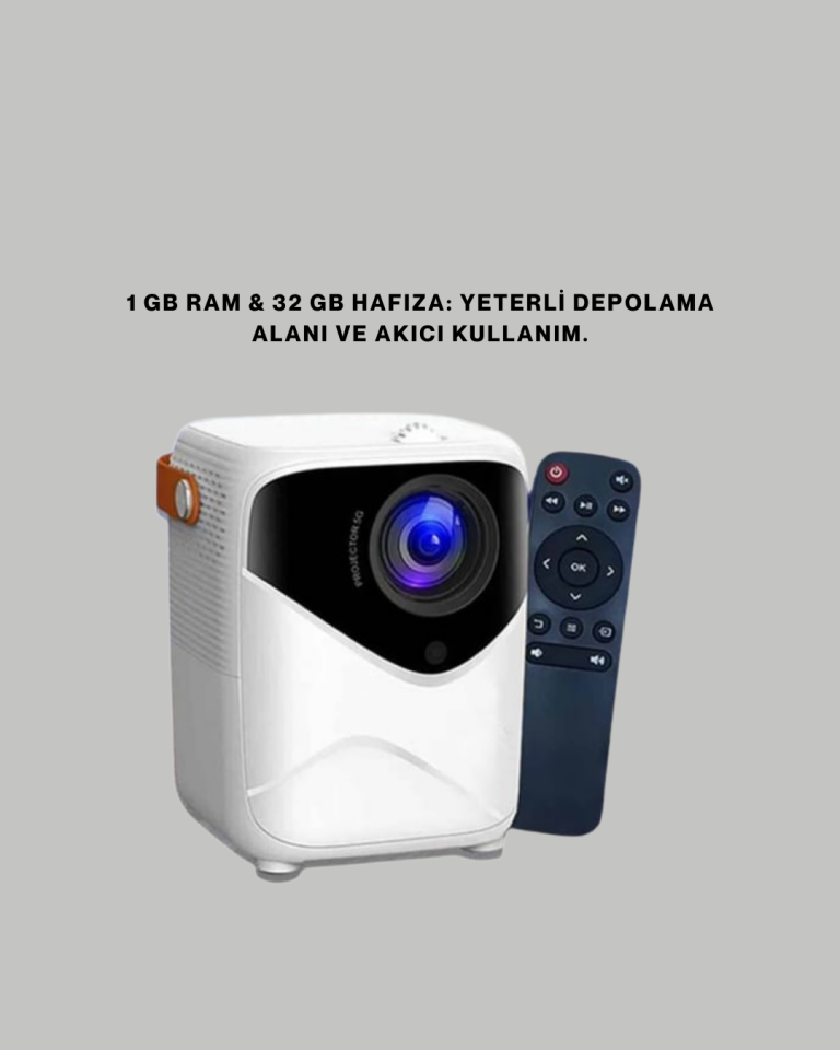 Ultra HD Çözünürlüklü Taşınabilir Projektör – 1920x1080 Piksel Görüntü Kalitesi - Lisinya