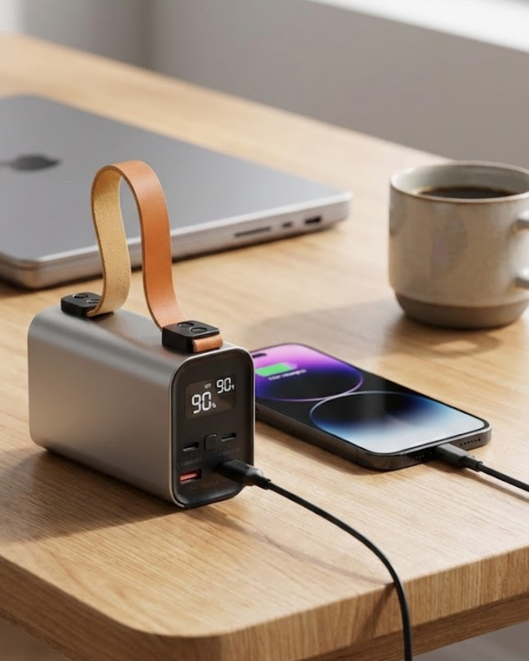YamanHobi 50000 mAh Powerbank LED Ekranlı Hızlı Şarjlı Taşınabilir Şarj Cihazı Siyah