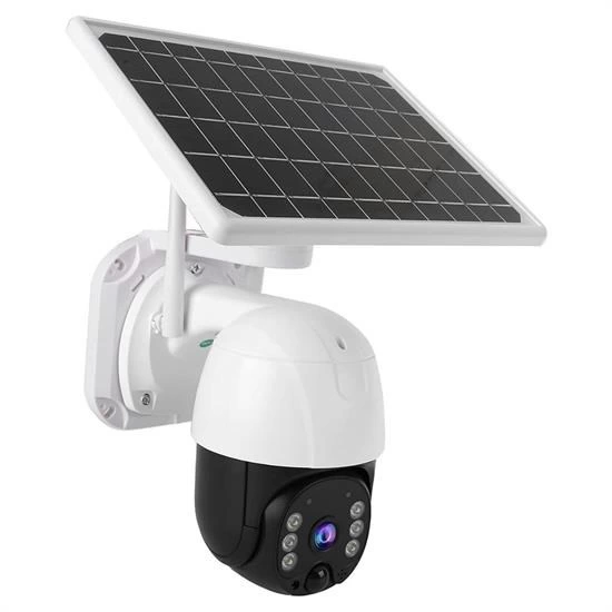 Solar Panelli Su Geçirmez Gece Görüş Destekli Kablosuz Bağlantılı Güvenlik Kamerası