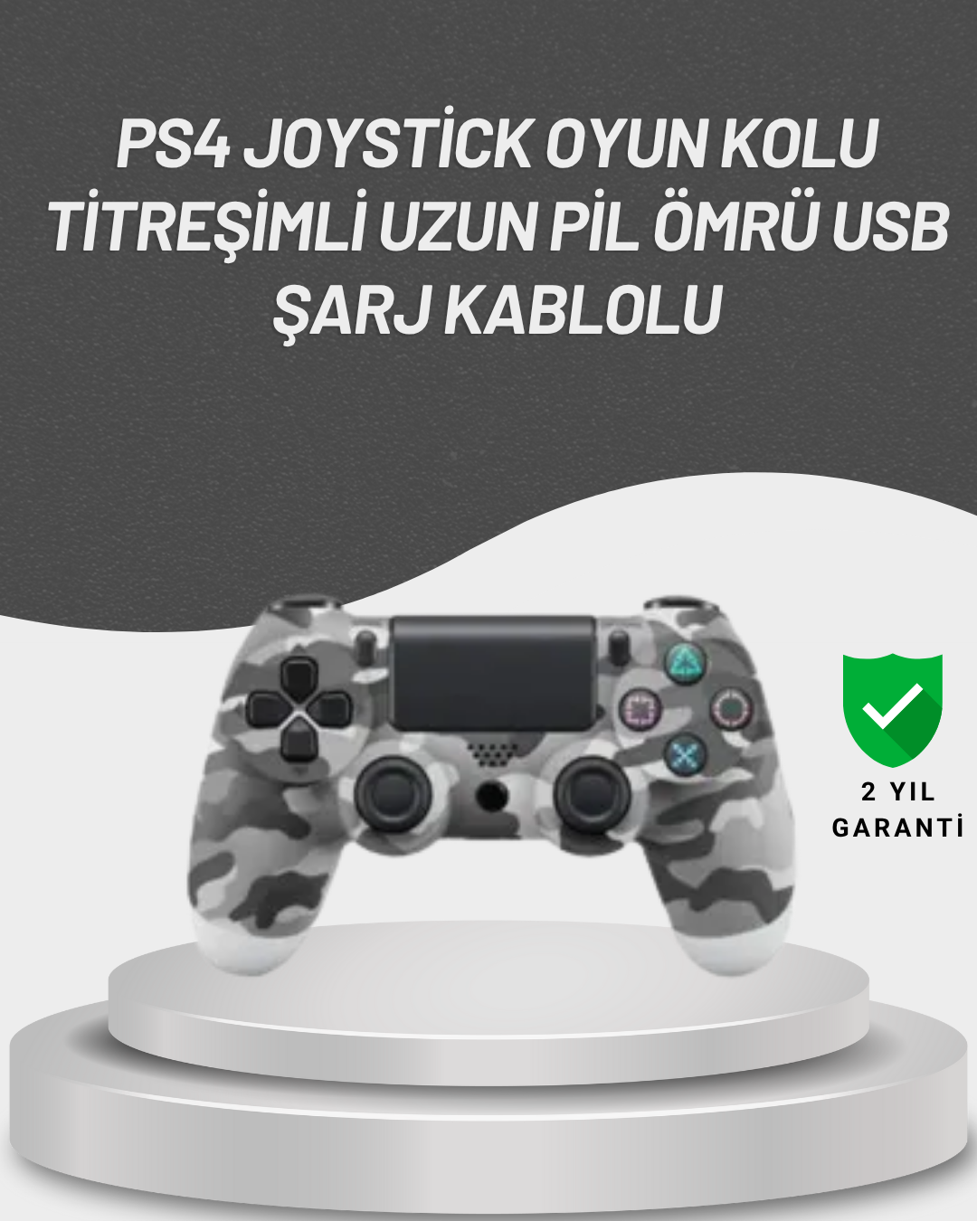 LED Işıklı Oyun Kolu – Durum Göstergeli Şık Tasarım - Lisinya