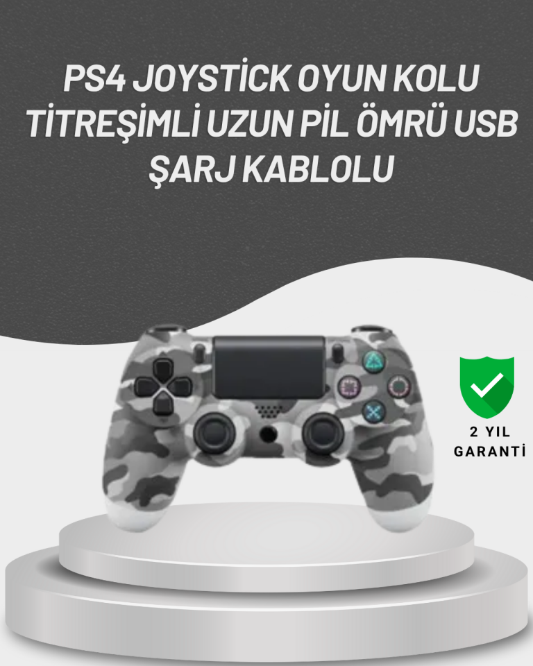 LED Işıklı Oyun Kolu – Durum Göstergeli Şık Tasarım - Lisinya